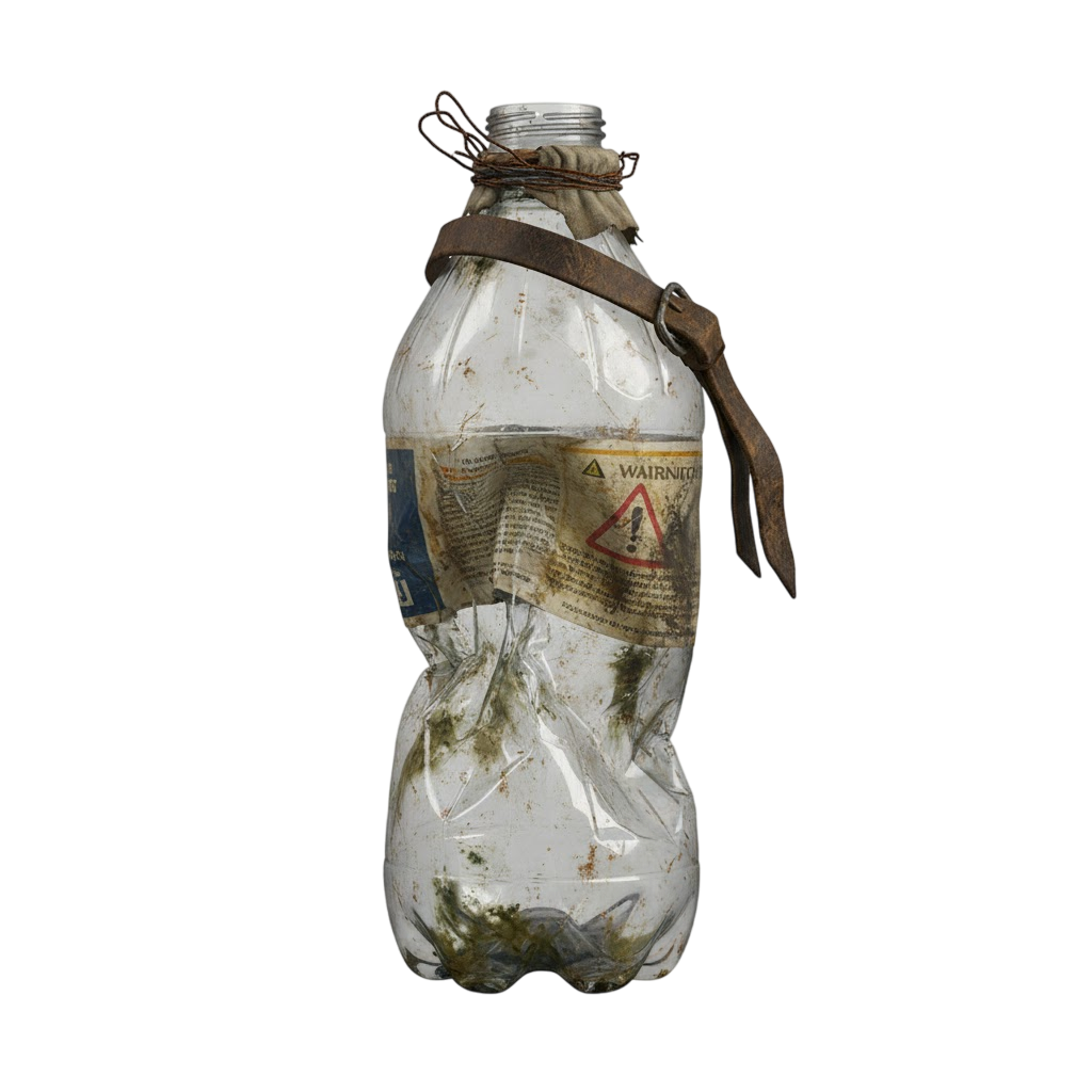Crumpled Plastic Bottle